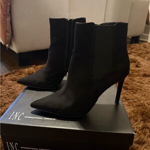 INC International Concepts Women's Black Ankle Booties